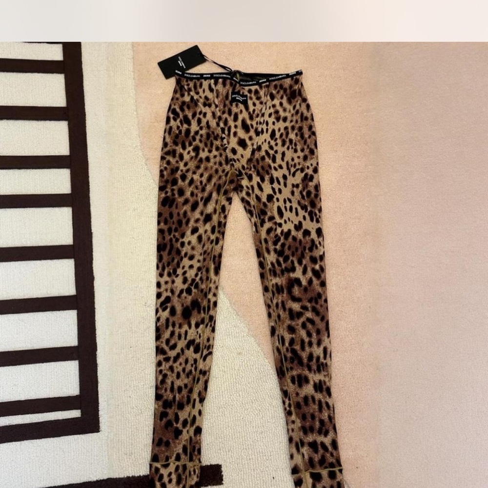 Dolce & Gabbana Animal Print Leggings
